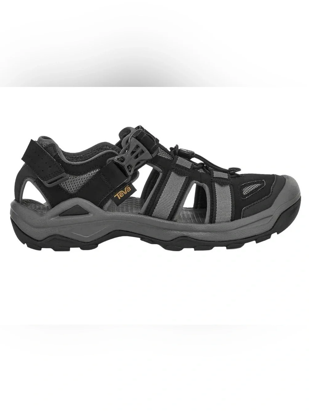 NWB Teva Black and Gray Men's Outdoor Sport Sandal, Size 13